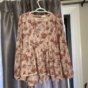 Long sleeve blouse